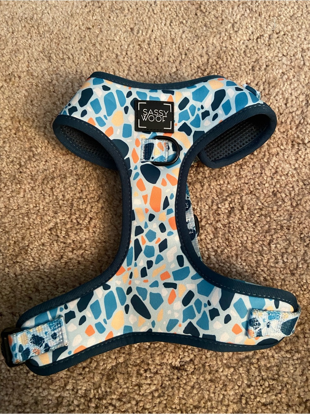 Blue Mesh Dog Harness - Medium